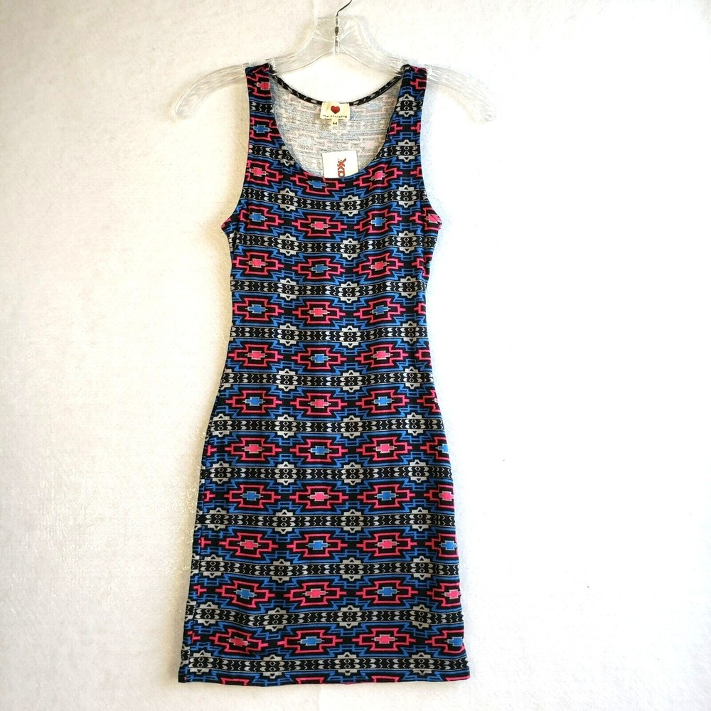 One Clothing Womens Summer Sleeveless Dress Size M Multicolor New with Tag